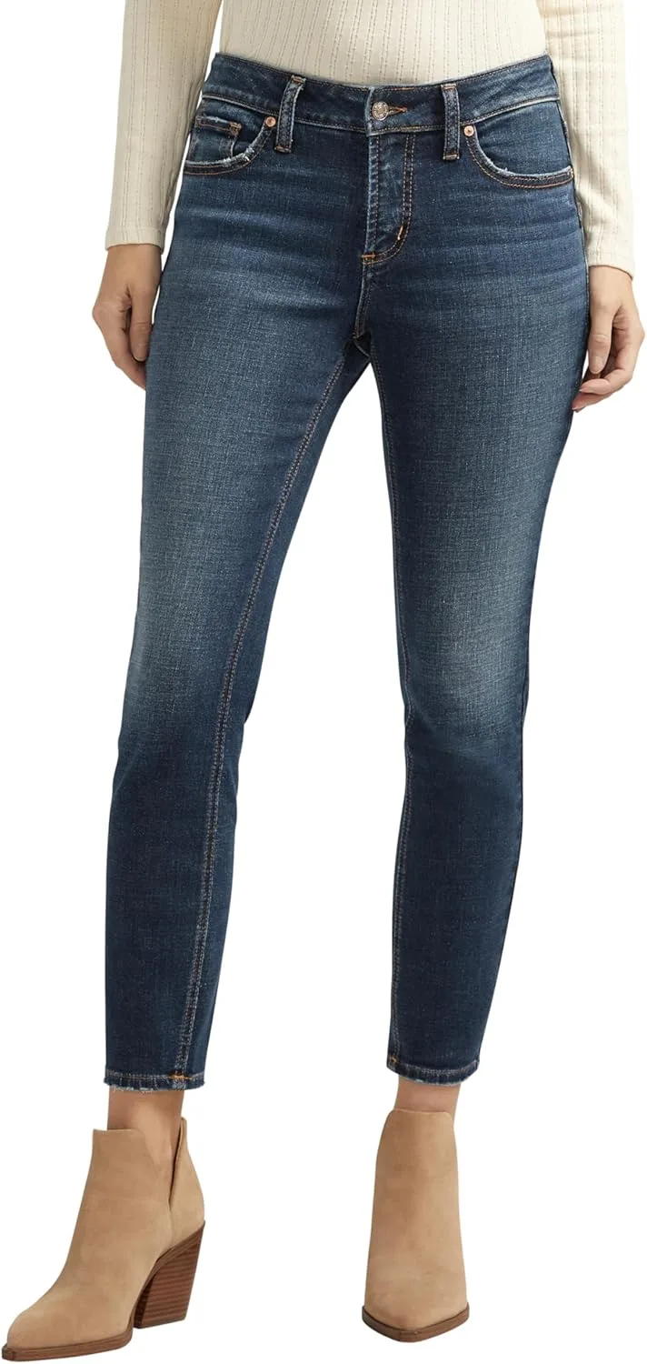 

Silver Jeans Co. Женские джинсы Elyse Mid Rise Comfort Fit Skinny