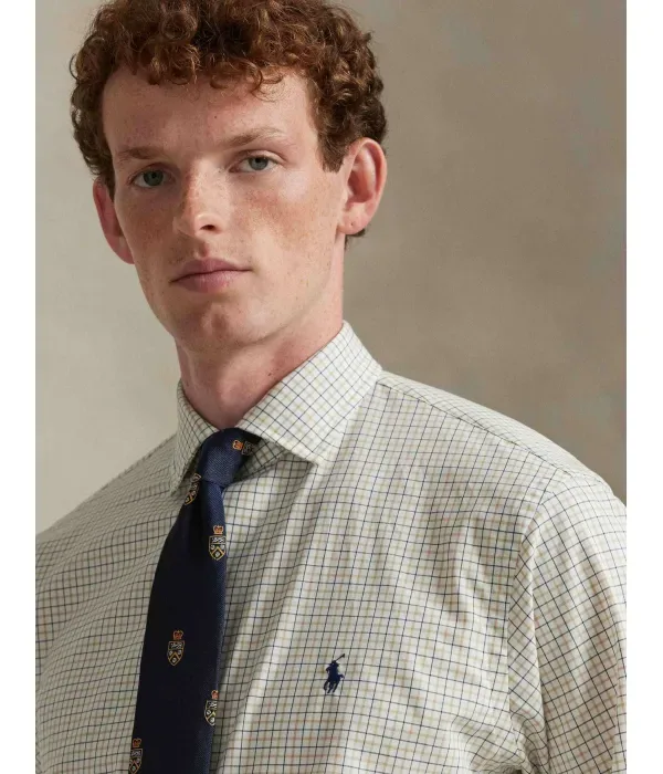 Рубашка slim fit Polo Ralph Lauren, бежевый — фото 4