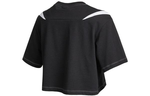 Футболка (WMNS) Nike AS W Nike Sportswear SWSH GX MOD CROP SS T Black, черный — фото 2