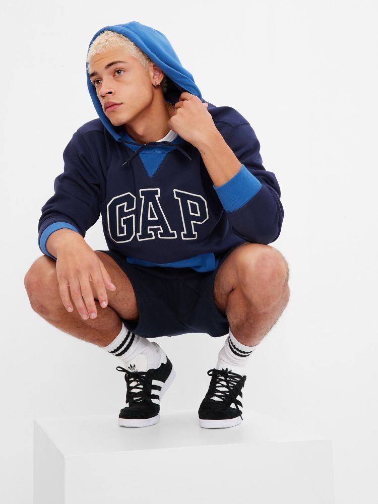 

Мягкая толстовка с логотипом vintage vintage Gap, синий