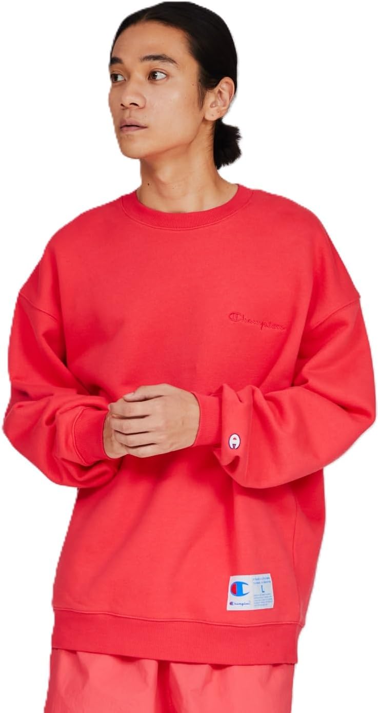 

Мужская толстовка Champion ACTION STYLEC3-Z001 с длинными рукавами, флисовой подкладкой, свободным кроем, вышитым логотипом и круглым вырезом, белый/темно-синий