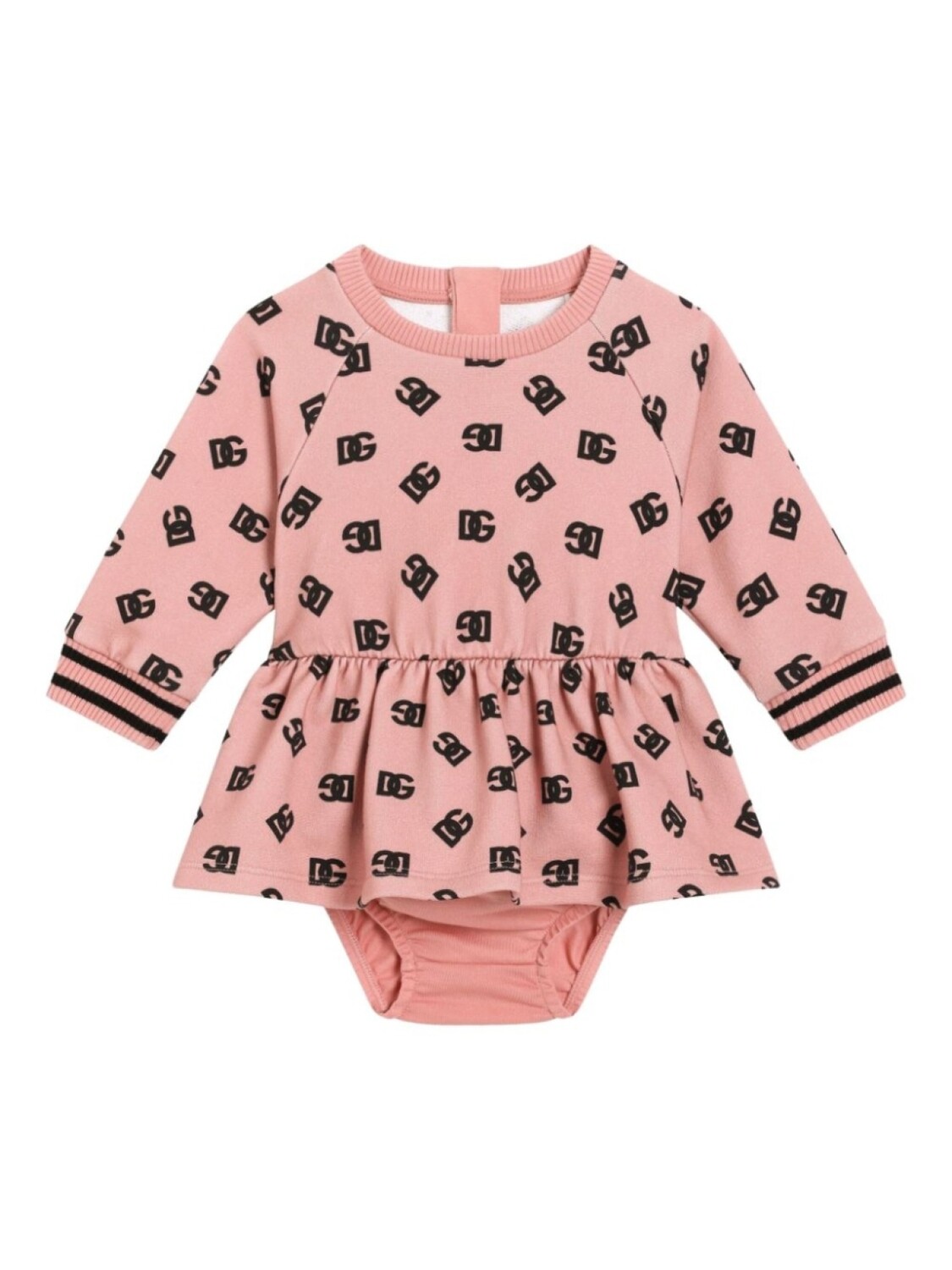

Платье с логотипом Dolce & Gabbana Kids, розовый