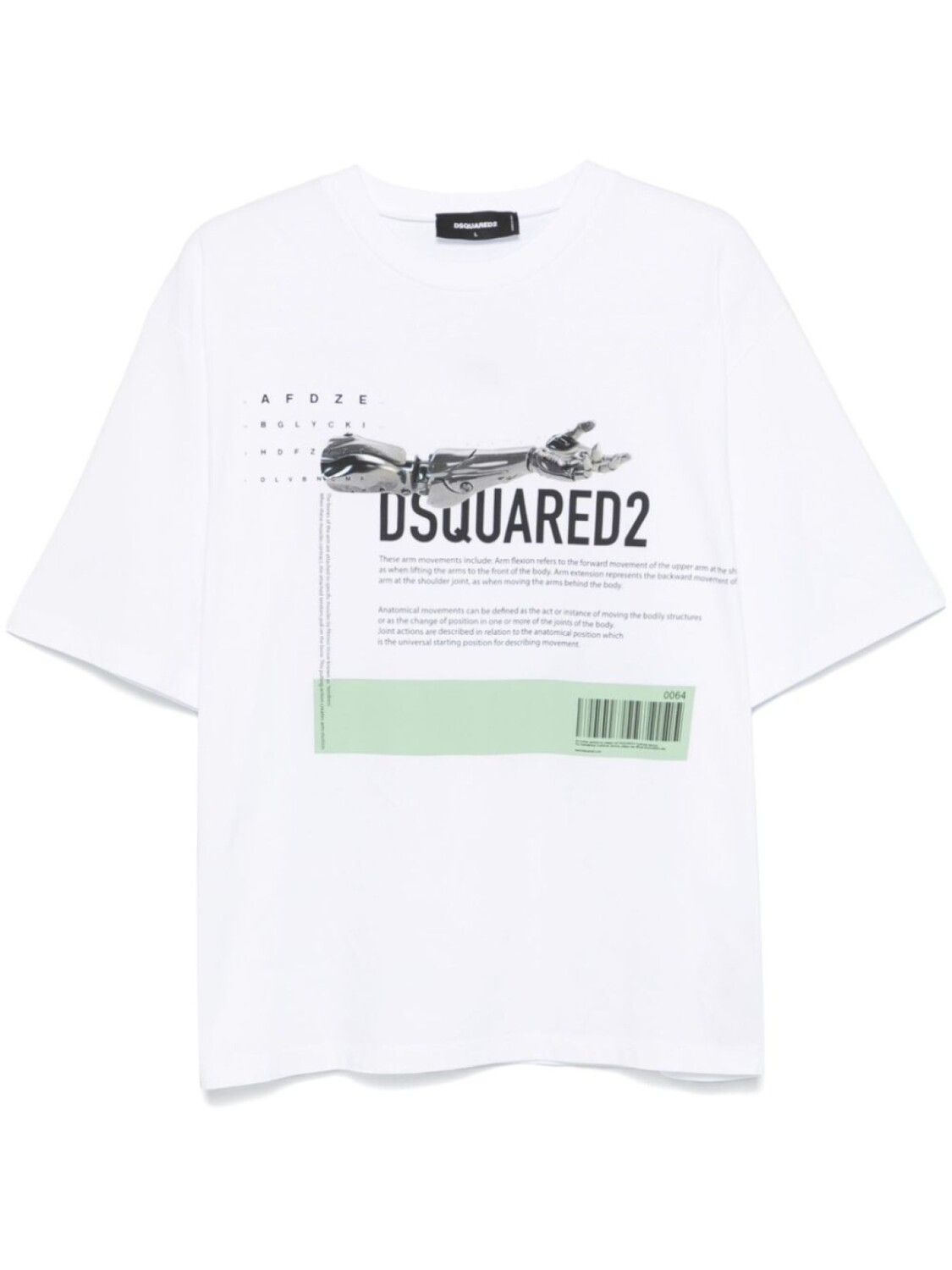 

Футболка с графическим принтом DSQUARED2, белый