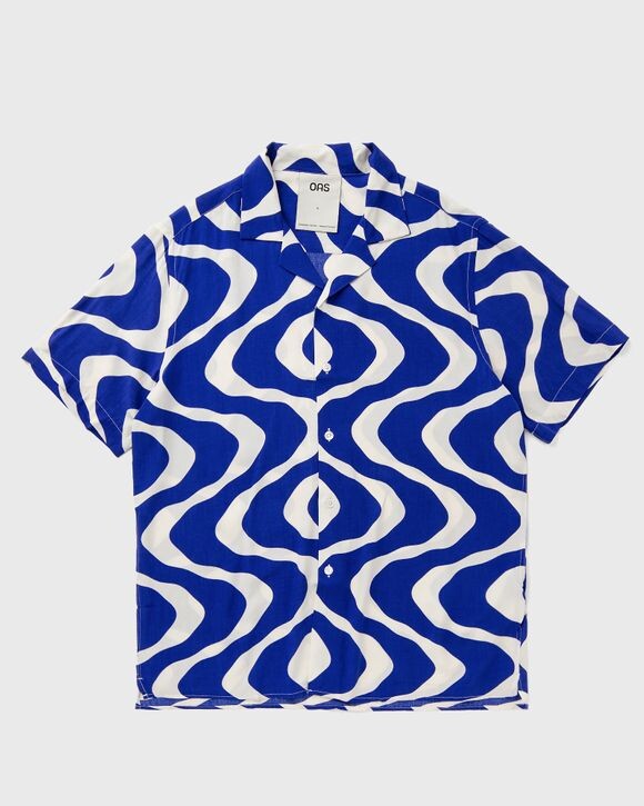 

Рубашка Oas Blue Rippling Viscose Shirt, синий
