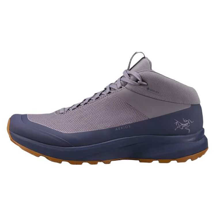 

Arcteryx Aerios FL износостойкие водонепроницаемые и дышащие кроссовки средней высоты для походов, мужские, серо-синие