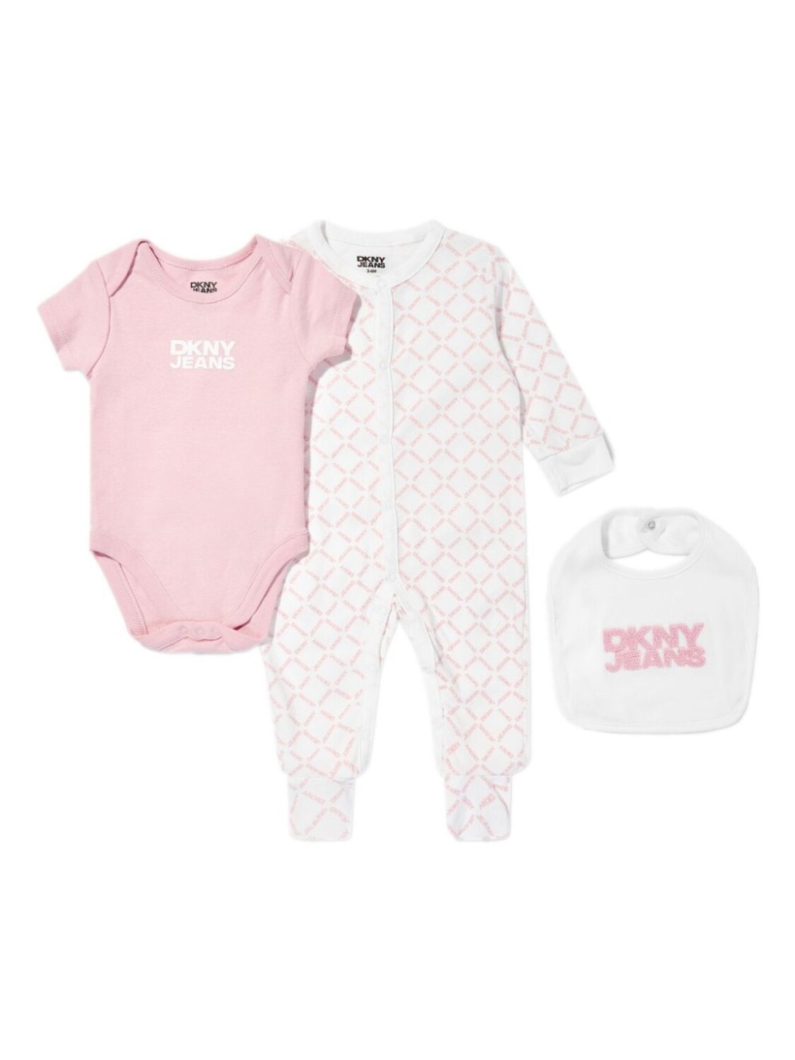 

Dkny Kids комплект для новорожденного с логотипом, белый