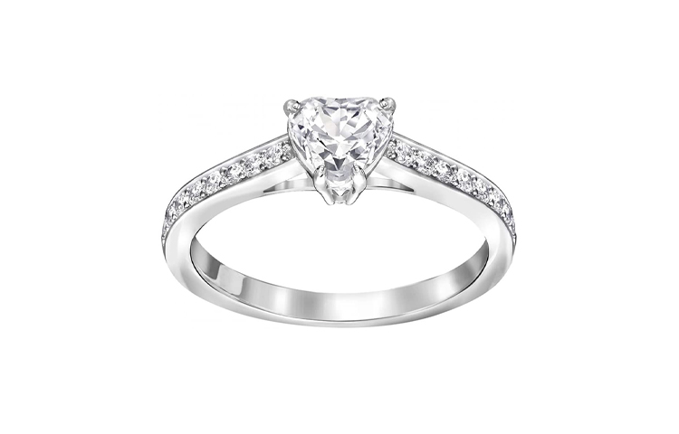 

Привлекательные кольца для женщин из белого золота Swarovski, белый золотой