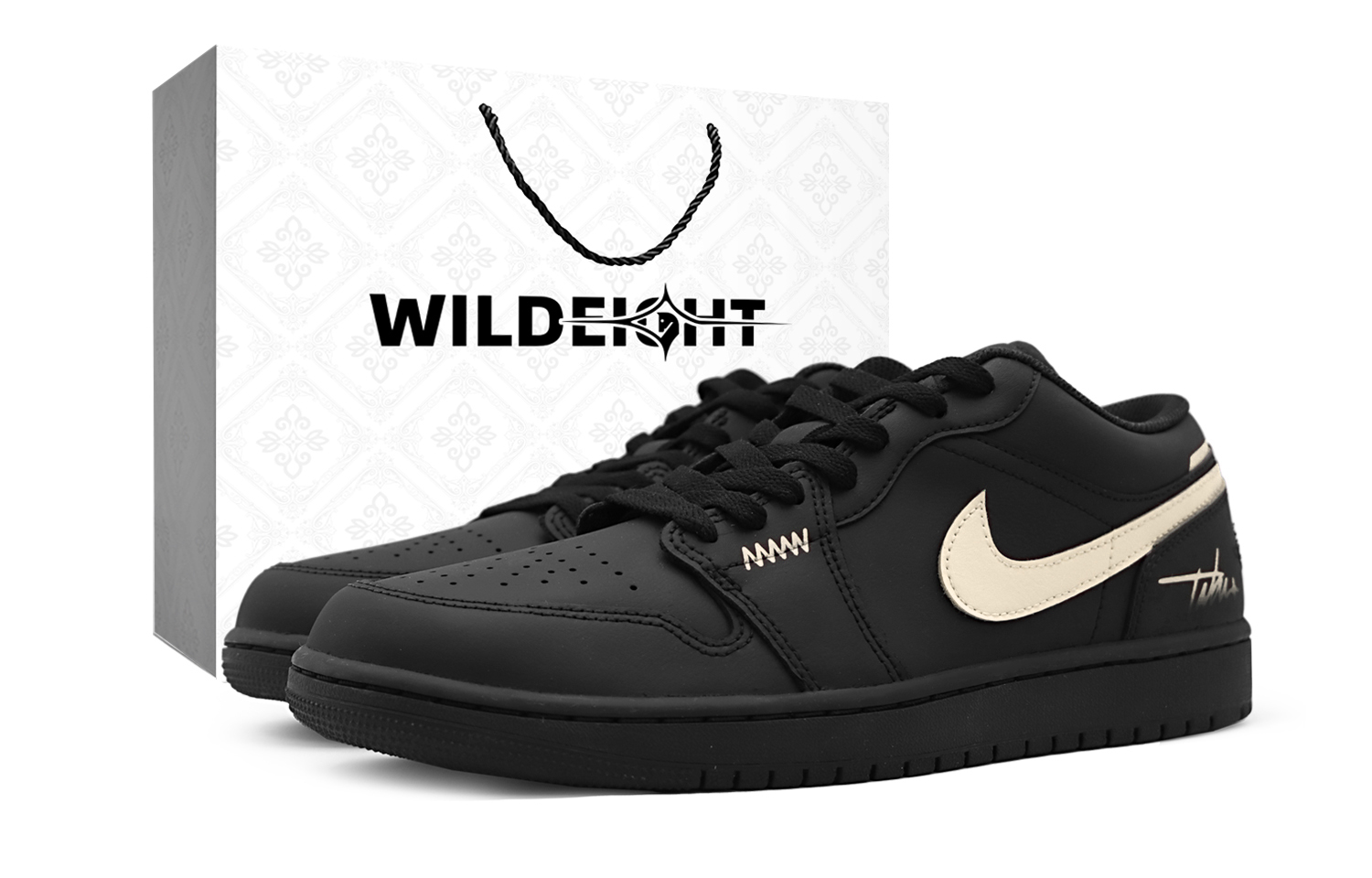 

Jordan Кроссовки Air 1 Vintage мужские низкие Black