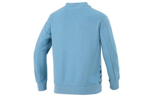 Толстовка Men's adidas Wj Story Swt Martial Arts Series Ink Printing V Sports Pullover Blue, синий — фото 2