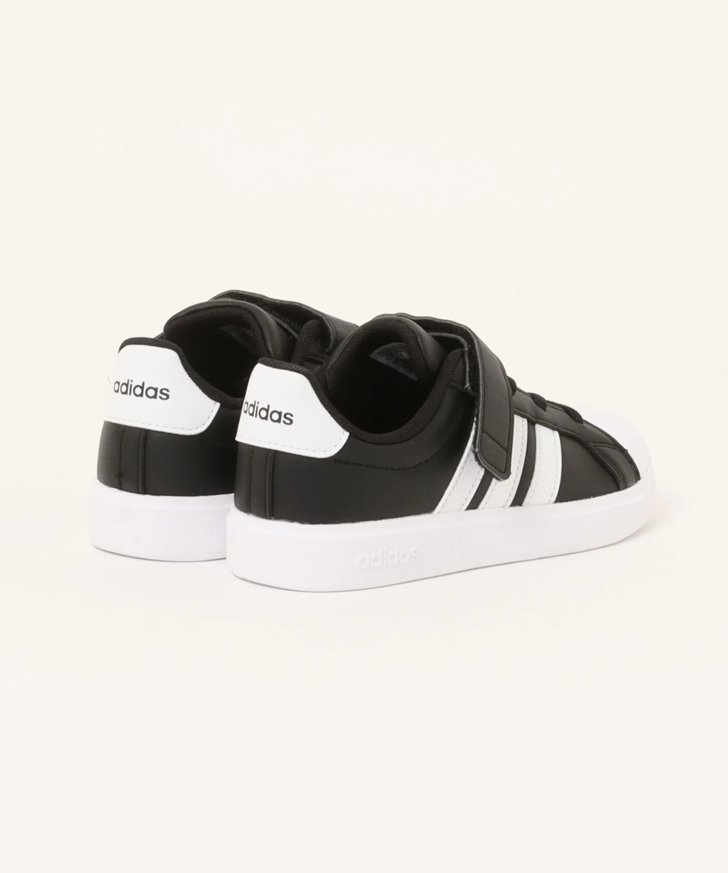 Детские кроссовки с липучкой STREETTALK EL C adidas чёрно-белые — фото 2