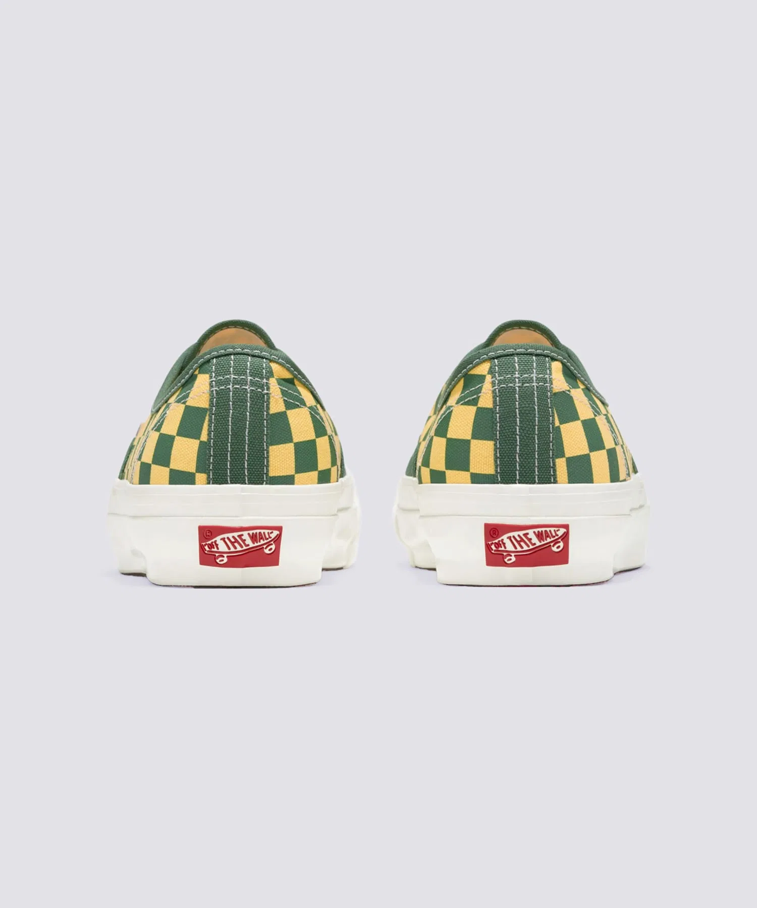Унисекс кеды из канваса VANS Authentic 44 CHECKERBOARD зелёные — фото 3