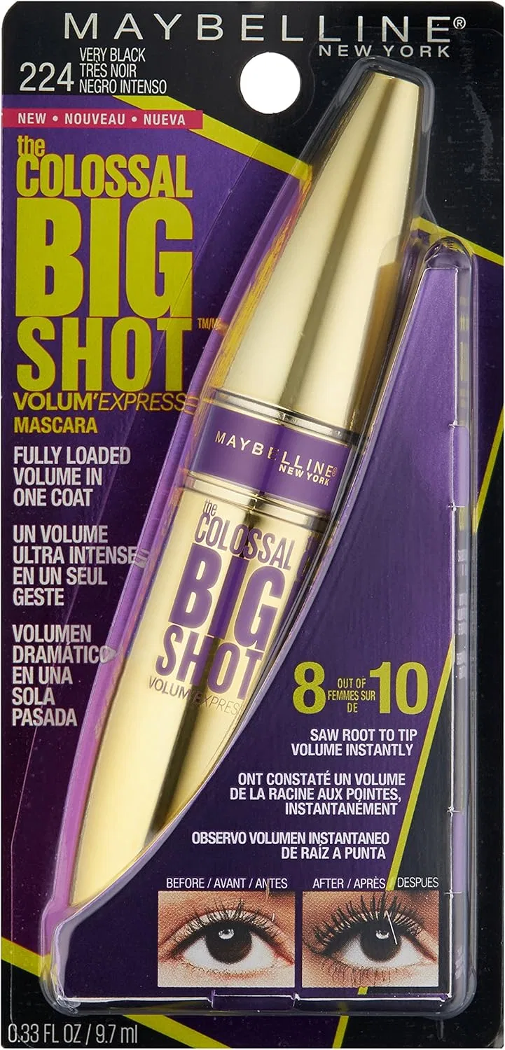 Тушь для ресниц Volume Express Big Shot Maybelline 9.7 мл Berry Black — фото 2