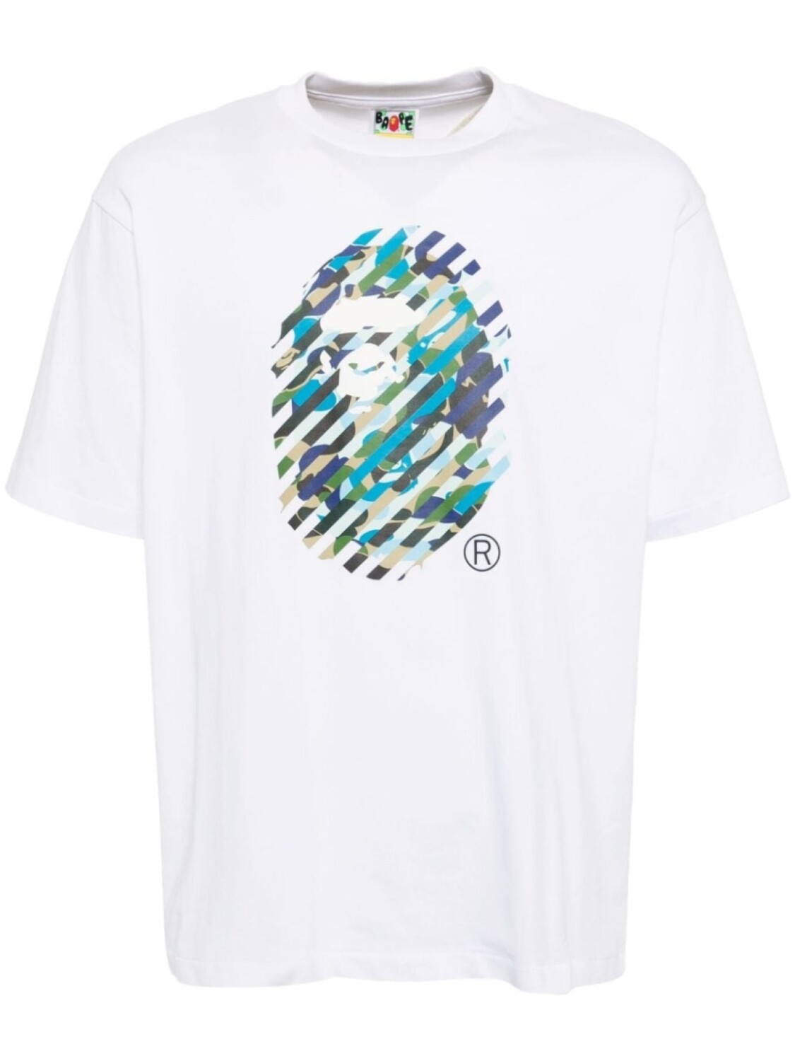 

A BATHING APE футболка с логотипом, белый