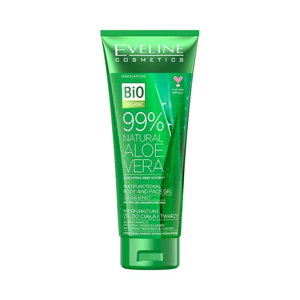 Ультраувлажняющий гель для лица и тела EVELINE COSMETICS Natural Aloe Vera, 200 мл Eveline Cosmetics