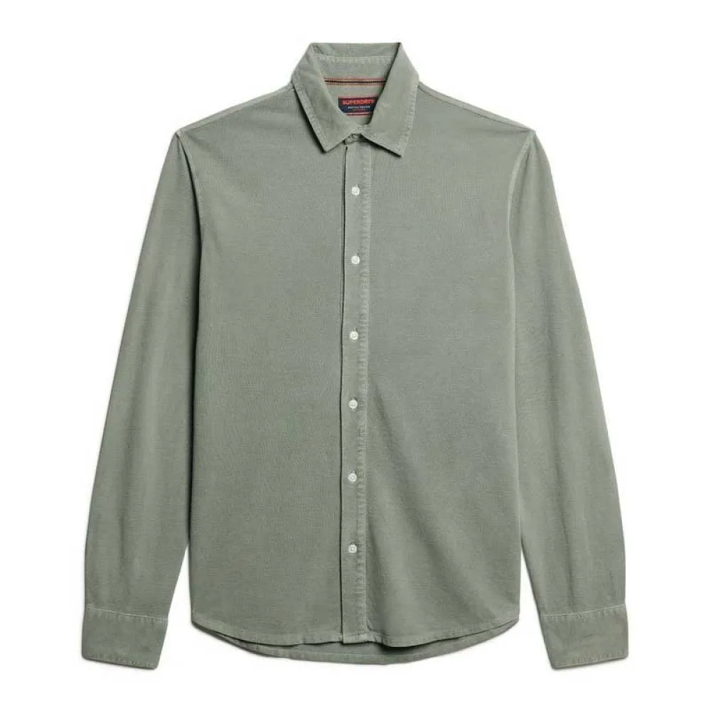 

Рубашка Superdry Vintage Destroy Pique, зеленый