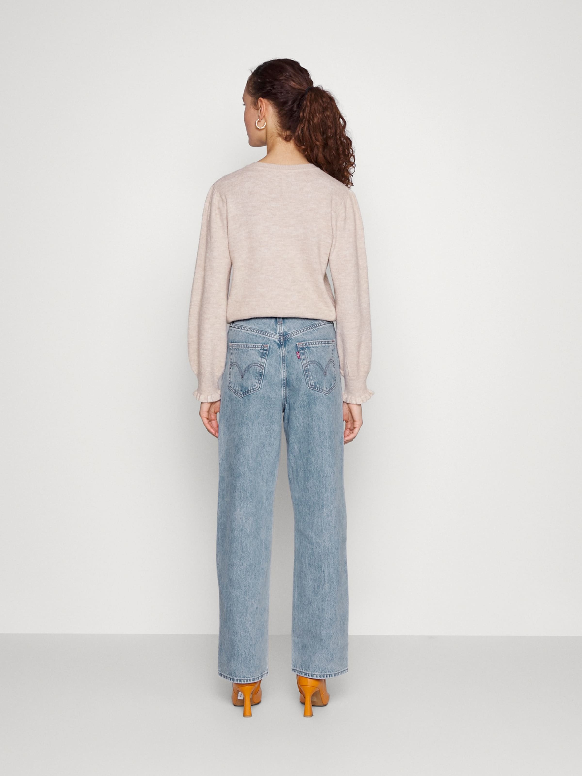 LEVI'S  Джинсы с широкими штанинами 'High Waisted Straight Jeans' в светло-голубом цвете — фото 3