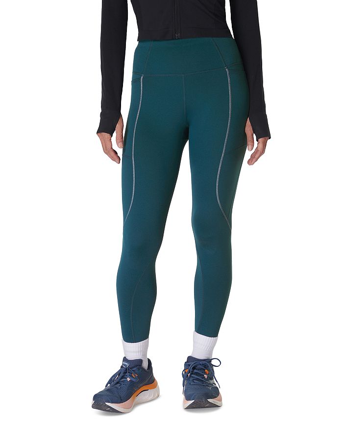 

Леггинсы для бега Therma Boost Sweaty Betty, зеленый