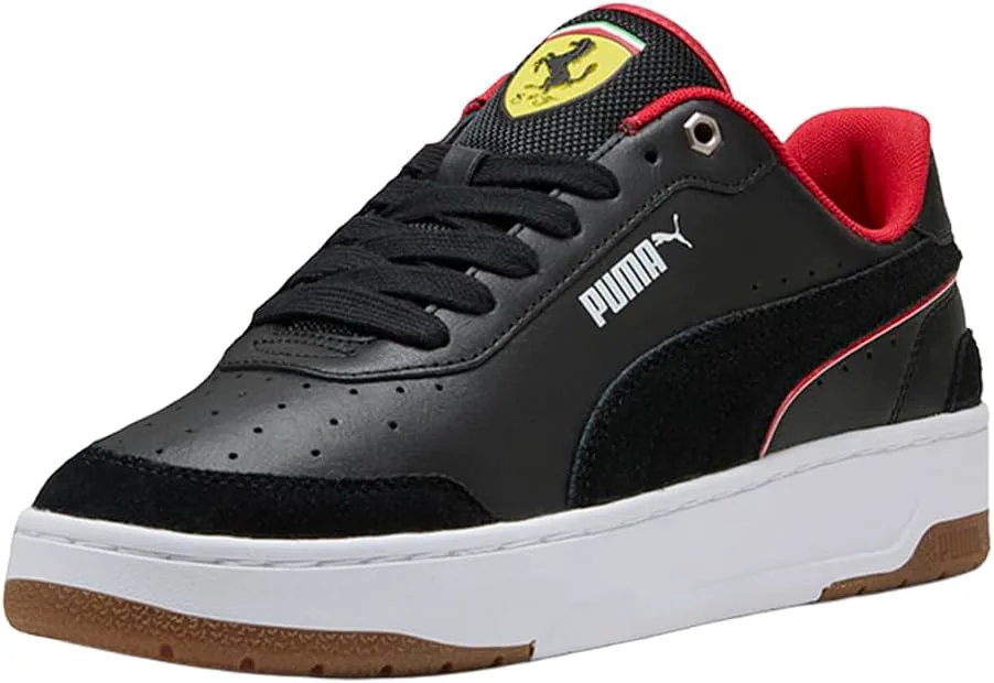 Мужские кроссовки PUMA Scuderia Ferrari Ca Match с шнуровкой, повседневные - красные, черный — фото 2