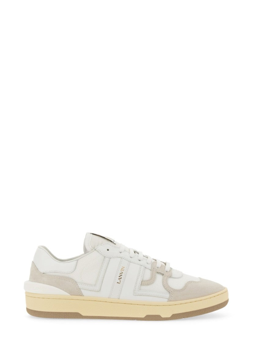 

Кроссовки Clay Low Top с тканым полиэстером Lanvin, белый
