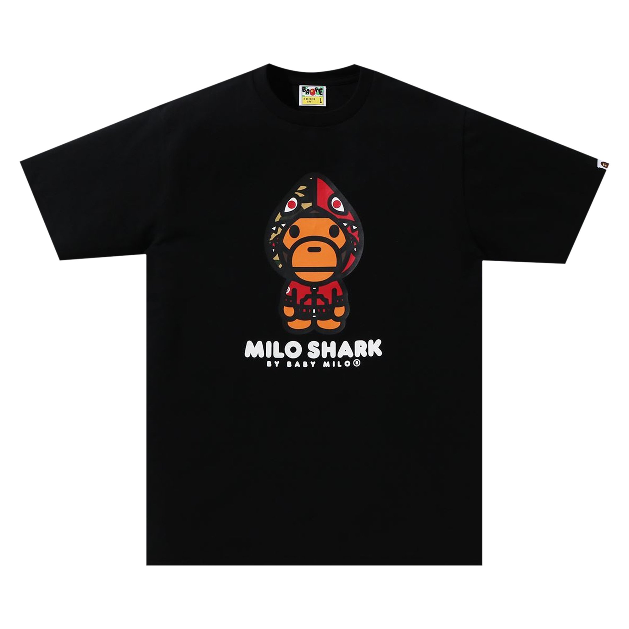 

Футболка BAPE Milo Shark, черная/красная, Черный, Футболка BAPE Milo Shark, черная/красная