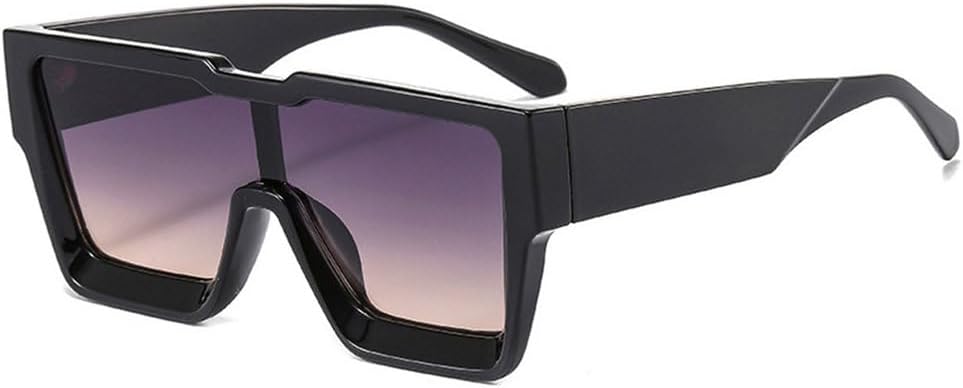 

Модные солнцезащитные очки большого размера для женщин и мужчин в стиле ретро, ​​солнцезащитные очки для активного отдыха UV400 оранжево-зеленого цвета TYUVIVO, Black Gray Tea