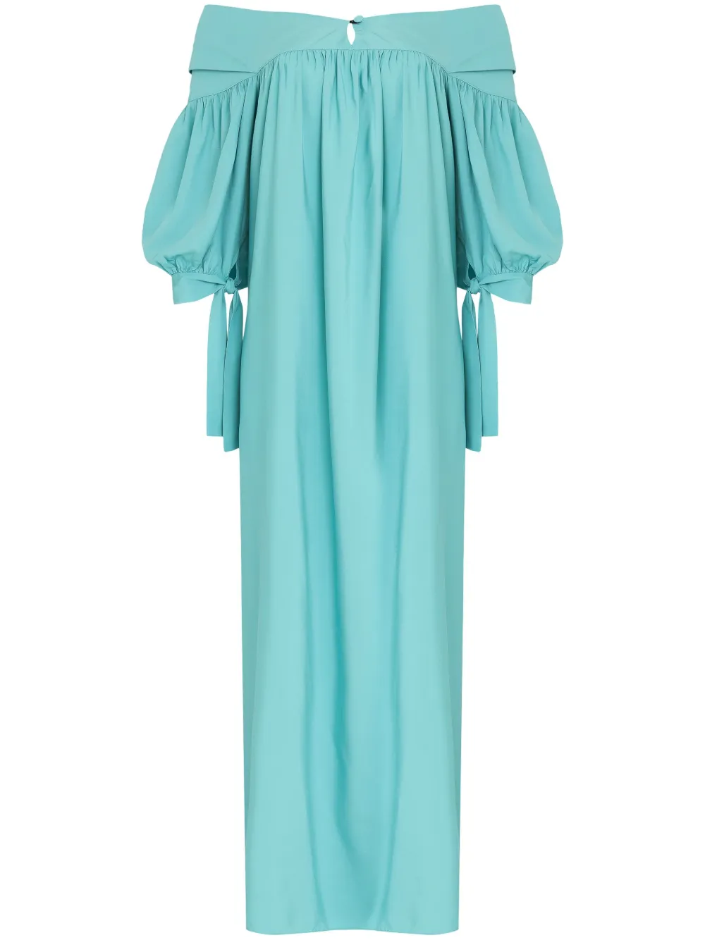 

Платье макси с открытыми плечами Amir Slama, синий