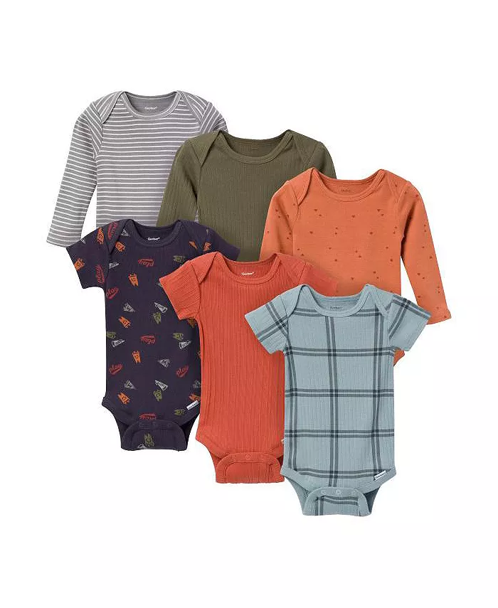 

6 упаковок боди для мальчиков Baby Boys Gerber, мультиколор
