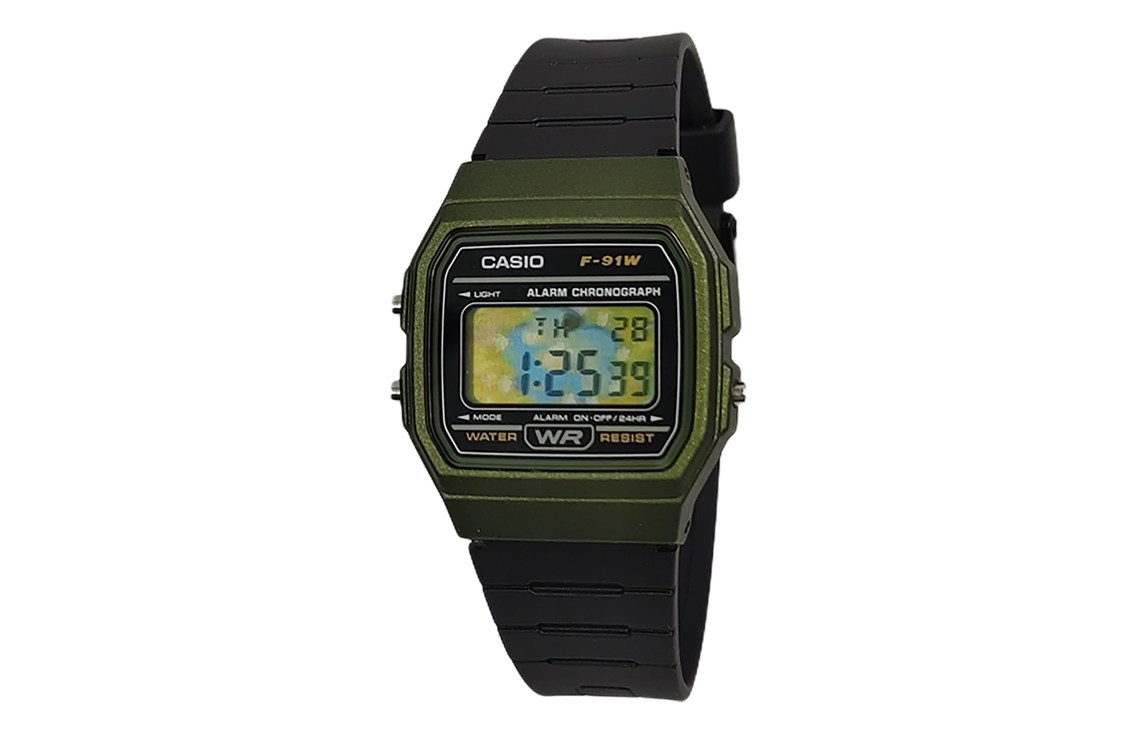 

CASIO Часы Retrofit Series Quartz Movement Resin Strap Watch Unisex Black Dial