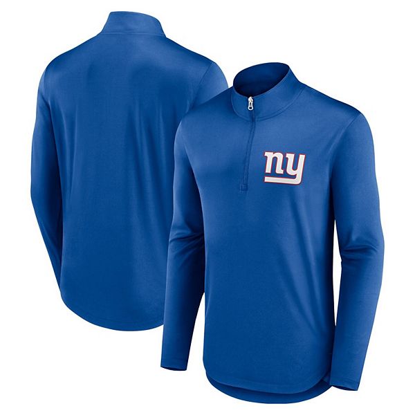 

Толстовка Men's Royal New York Giants Quarterback Quarter-Zip Fanatics