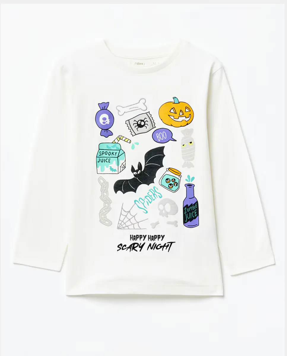 

Хэллоуин футболка Sfera, белый