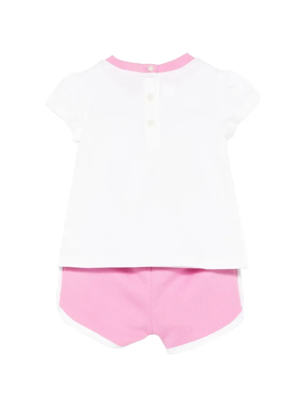 Комплект из топа и шорт с принтом Polo Ralph Lauren Kids, розовый — фото 2