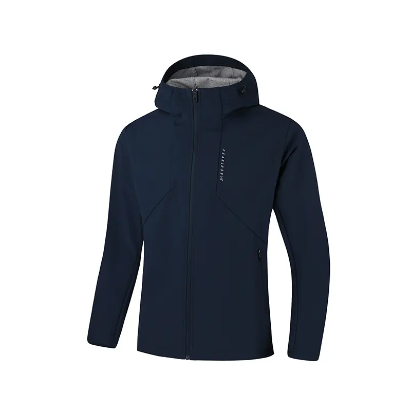 

361° Тренч мужской Deep Ink Blue с капюшоном утепленный Soft Shell