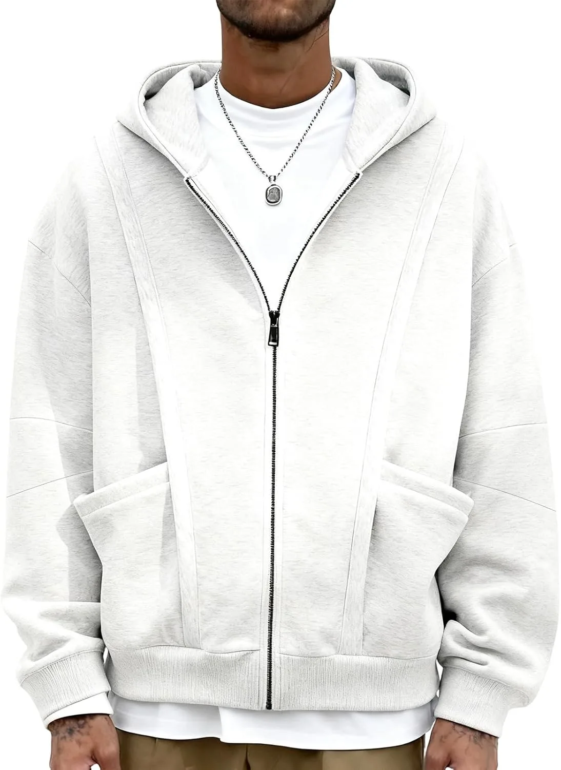 

Мужская худи оверсайз с карманом