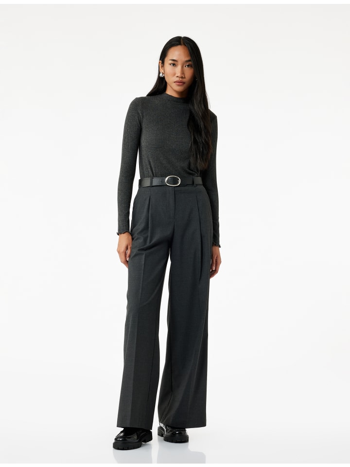 

ФУТБОЛКА LS цвета антрацитовый меланж KOTON