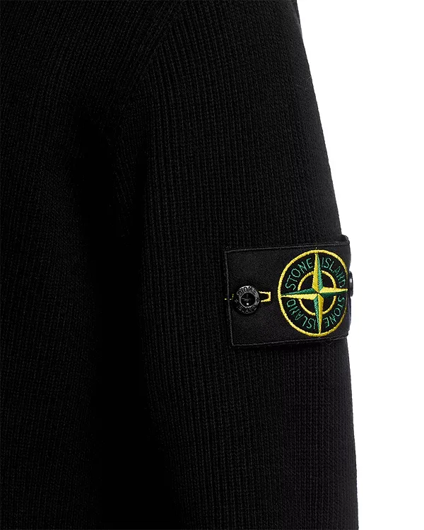 Свитер с нашивкой Maglia Stone Island, Black — фото 4