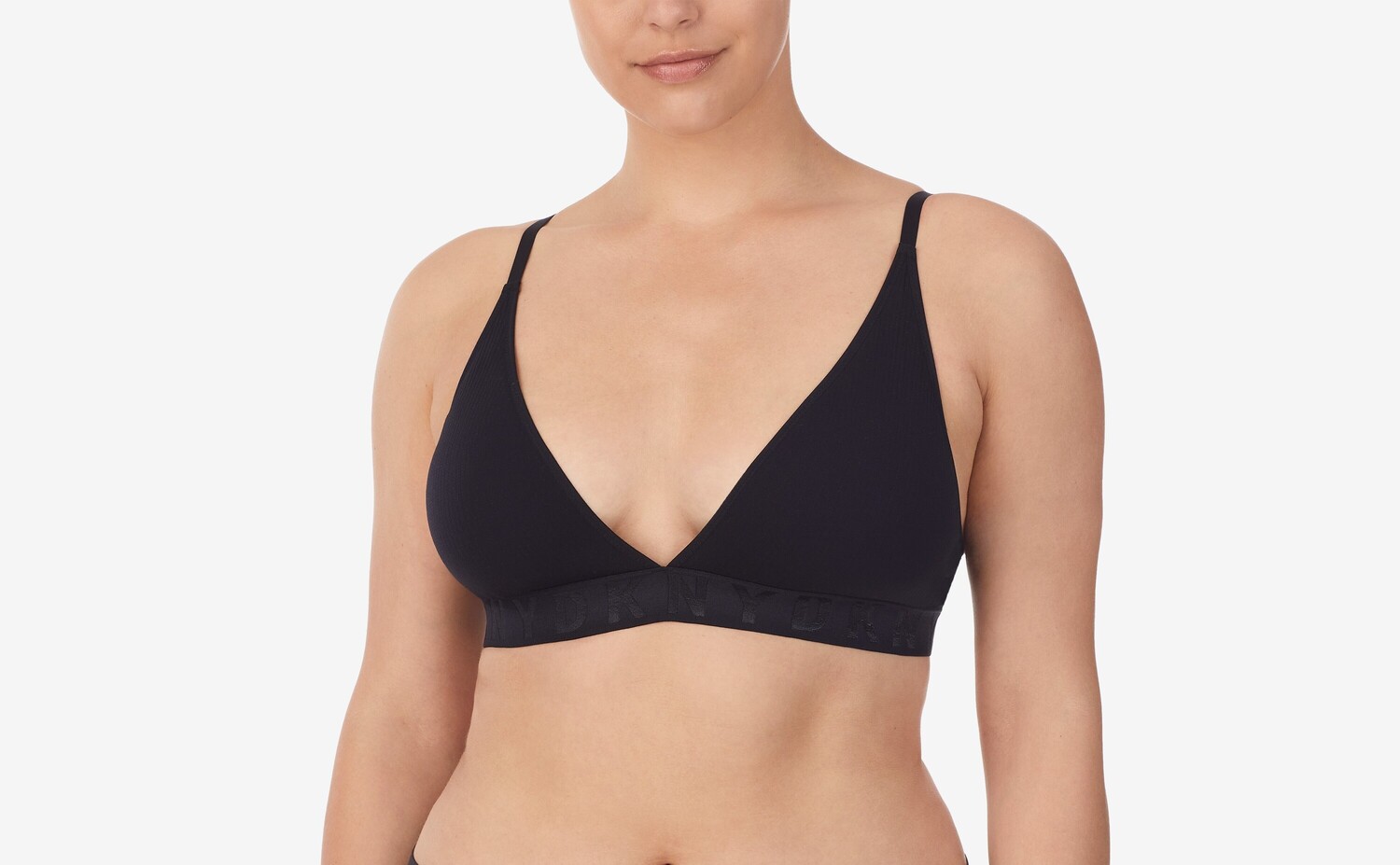 

Бюстгальтер с косточками DKNY Bra Seamless Litewear, черный