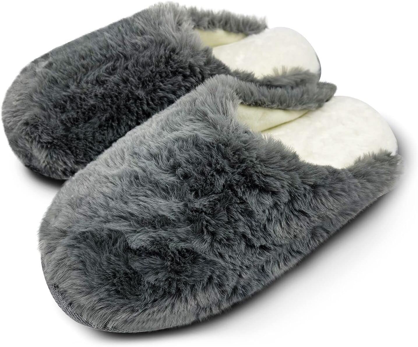 

Мужские и женские тапочки WOJWSKI с эффектом памяти, зимние домашние тапочки, для спальни, теплые, удобные, для носки дома, серый