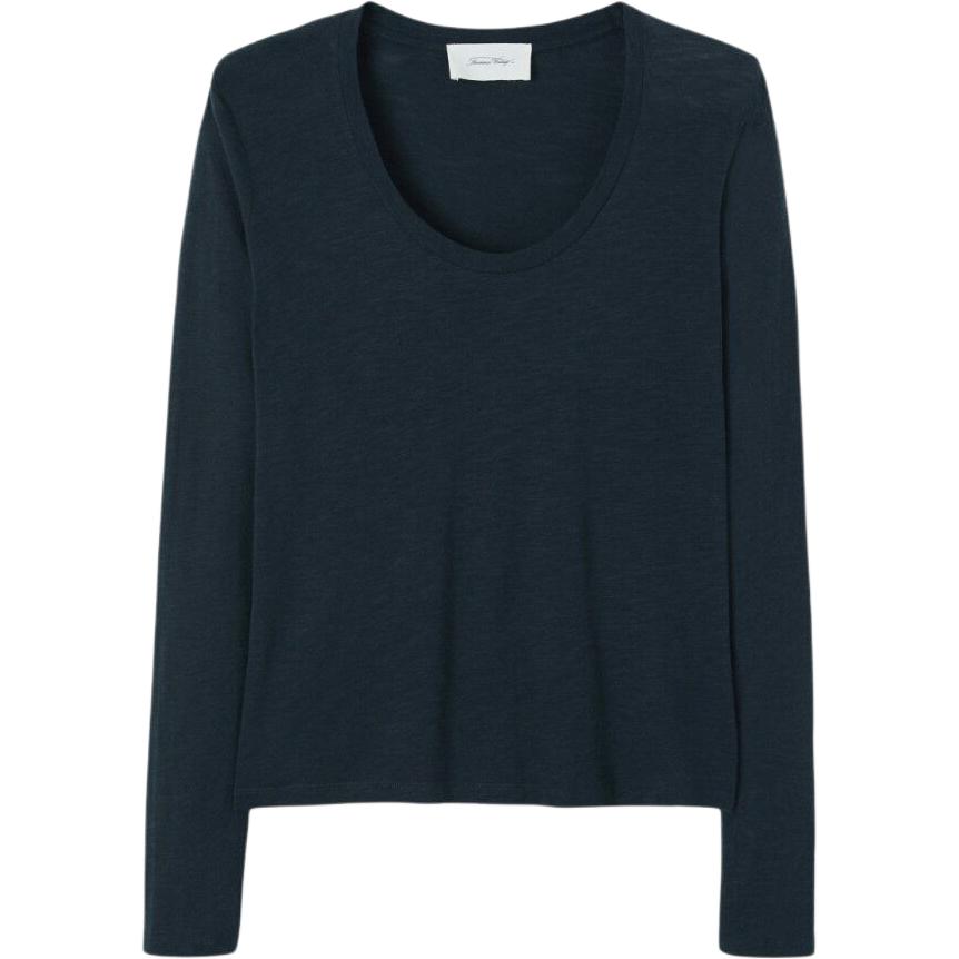 

American Vintage A.M Женская футболка морского синего цвета, Синий, American Vintage A.M Женская футболка морского синего цвета