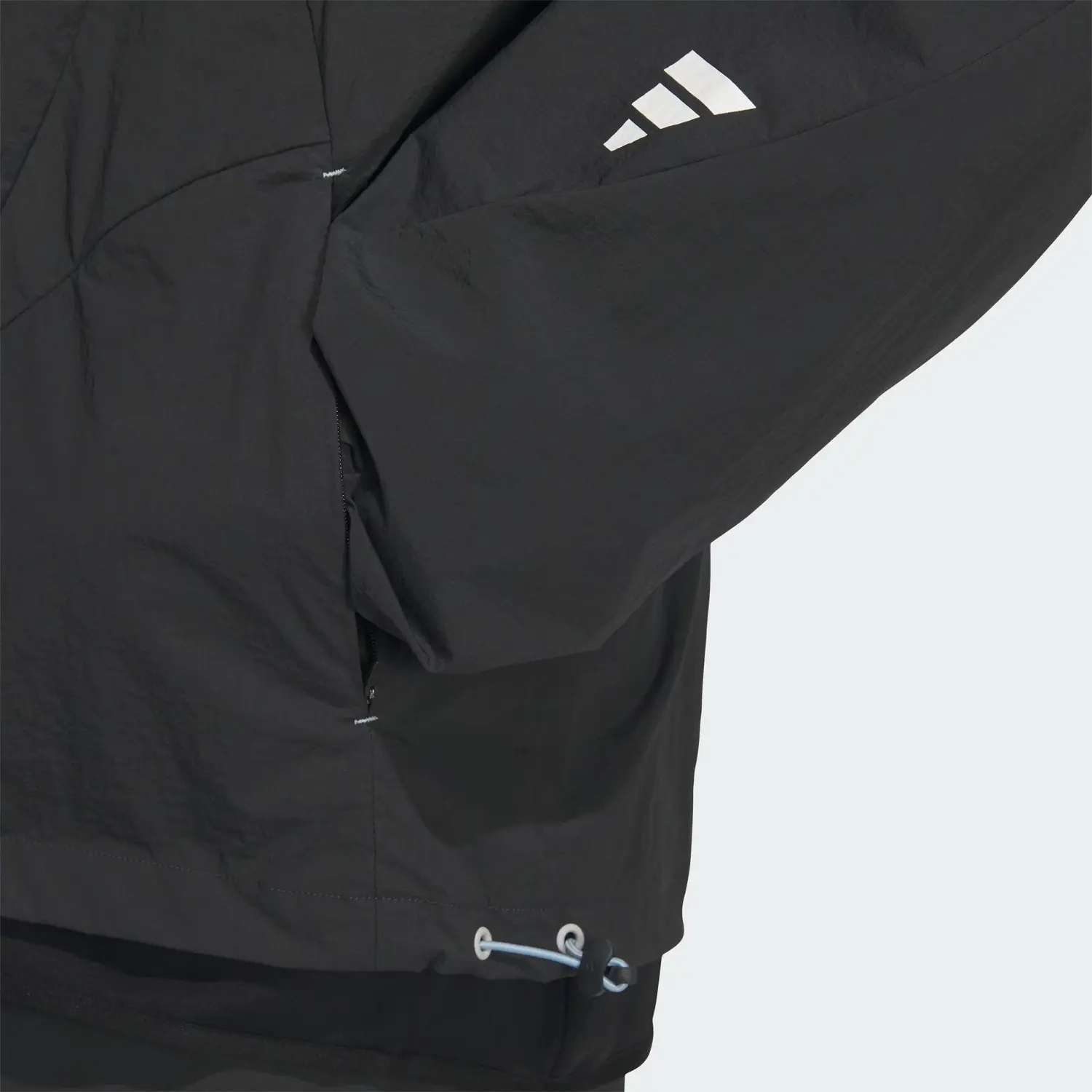 Adidas ФУТУРИСТИЧЕСКАЯ ТКАНАЯ КУРТКА, Carbon Black — фото 4