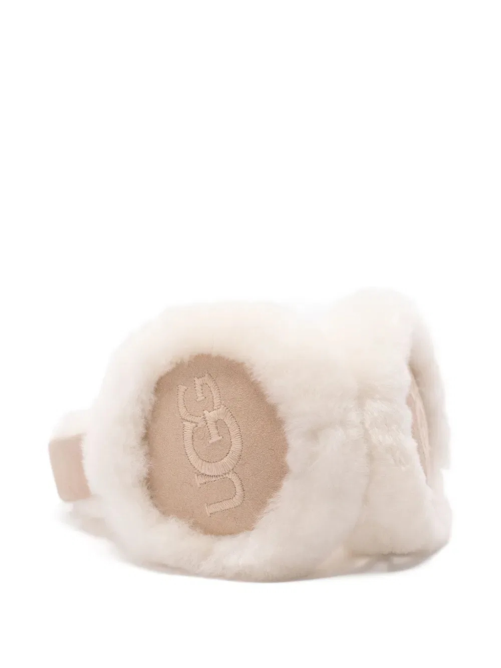 Наушники из овечьей кожи с вышитым логотипом Ugg, нейтральный — фото 2