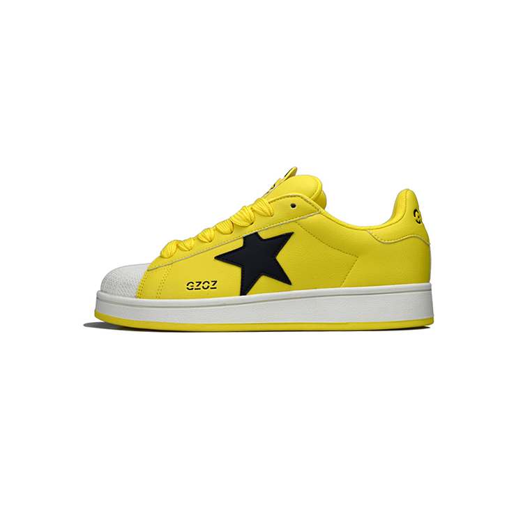 

Кроссовки GZOZ Skateboarding Shoes Unisex Low-top Yellow, желтый/черный