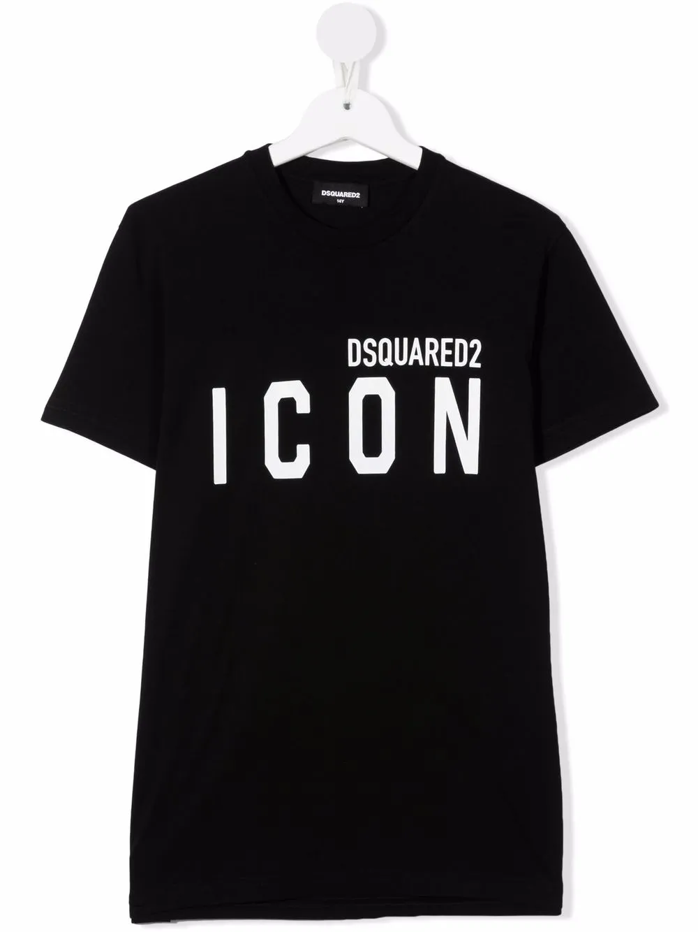 

Футболка с принтом Icon DSQUARED2 KIDS, черный