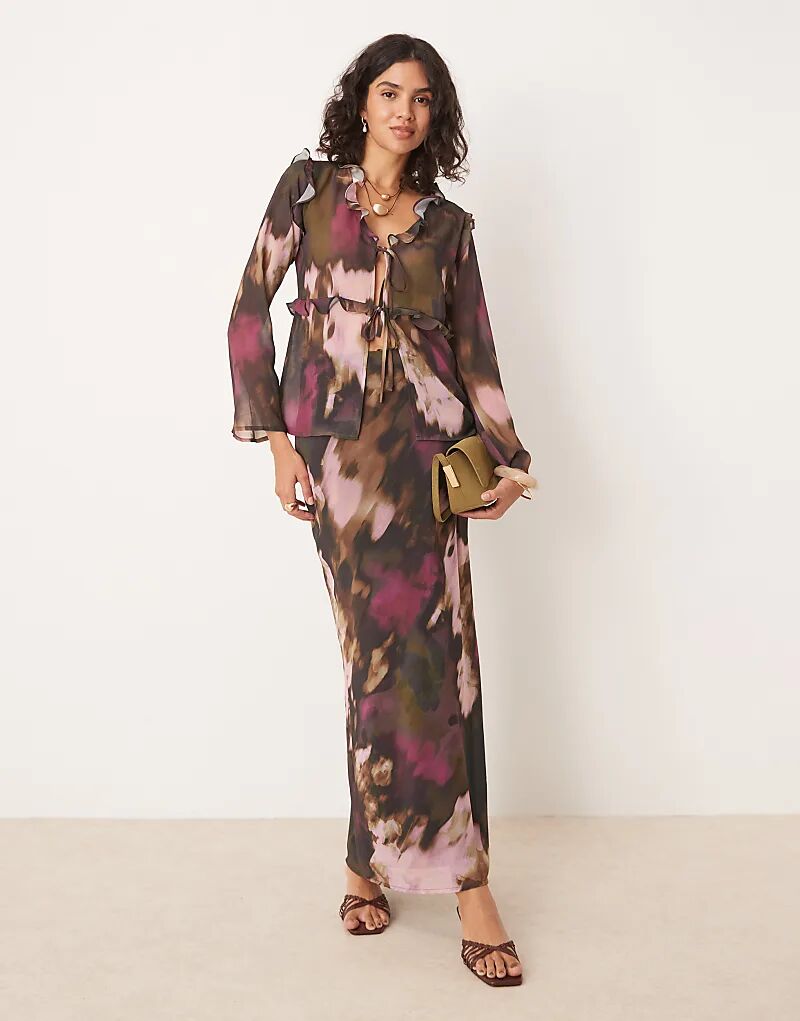 

Юбка макси Pretty Lavish с абстрактным принтом