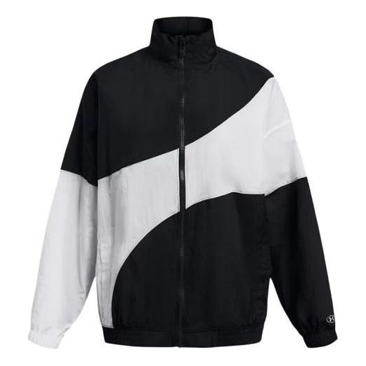 

Куртка legacy crinkle jacket 'black white' Under Armour, черный