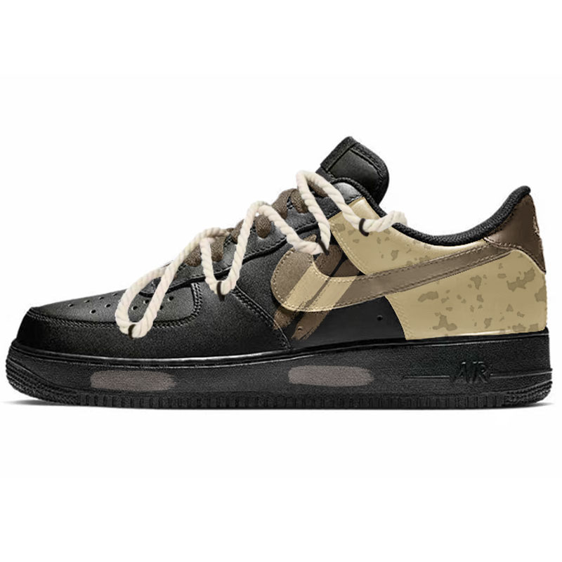 

Air Force 1 Desert Night Sky износостойкие и легкие низкие кроссовки для скейтбординга unisex Nike, черный