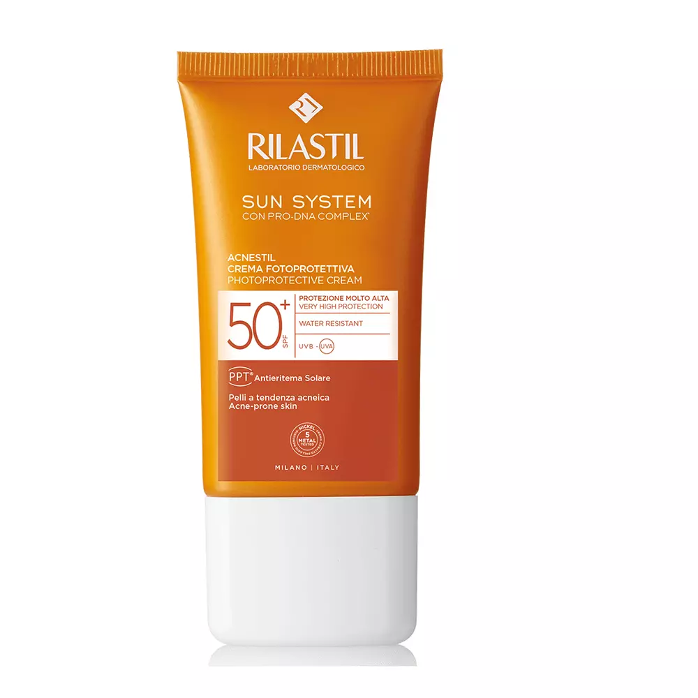 

Солнцезащитный крем Acnestil Spf 50+ Pieles Grasas Rilastil, 40 мл