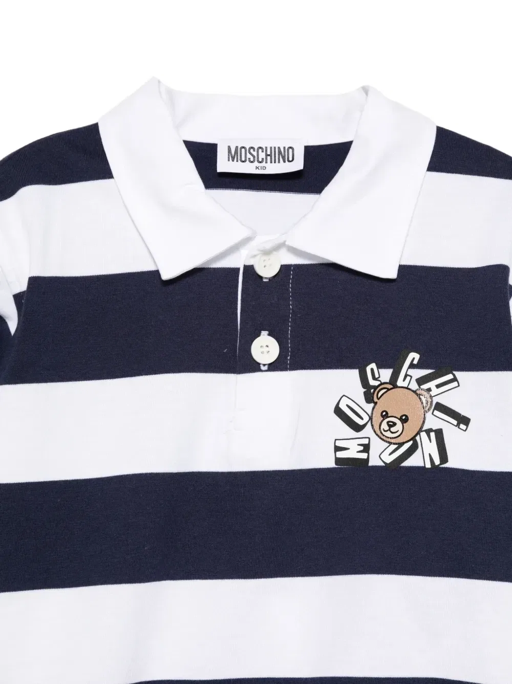 Лонгслив с графичным принтом Moschino Kids, белый — фото 3