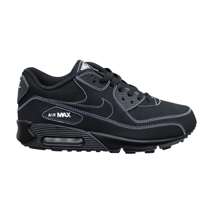 

Кроссовки Nike Air Max 90 'Black White Stitching', черный
