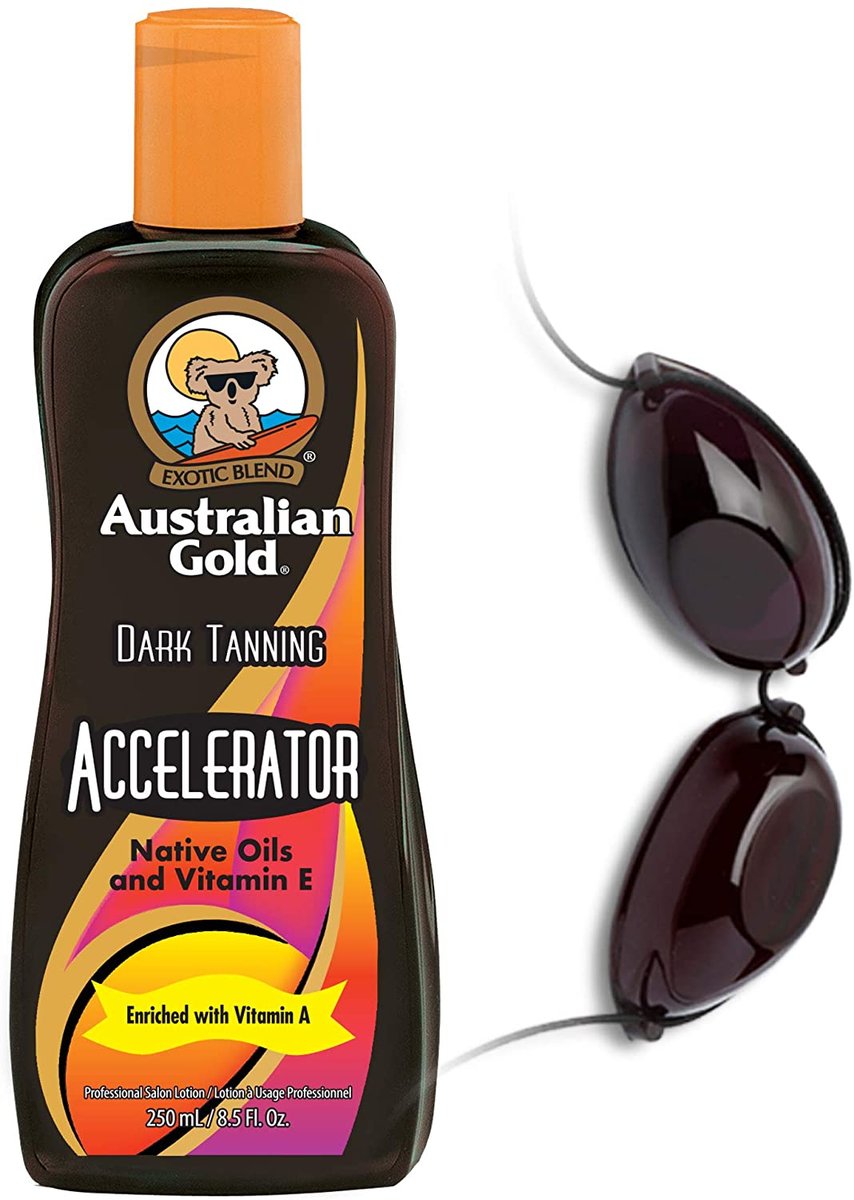 

Австралийский золотой ускоритель загара + солнцезащитные очки Australian Gold