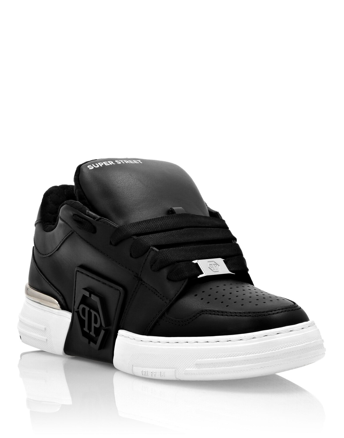 

Кроссовки Super Street Lo-Top Hexagon Philipp Plein, черный